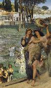 Alma-Tadema, Sir Lawrence On the Road to the Temple of Ceres (mk23) painting